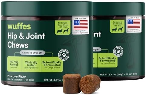 Wuffes Advanced Hip & Joint Chews for Large Breed Dogs (2-Pack)