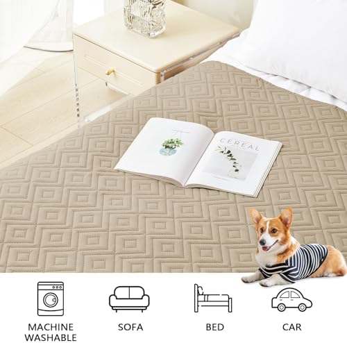 hyha Waterproof Reversible Dog Blanket, Pet Blanket for Sofa Couch