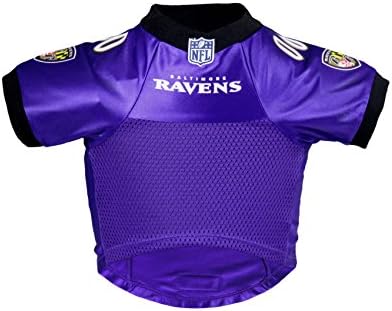 Littlearth NFL Baltimore Ravens Premium Pet Jersey, Team Color, Small