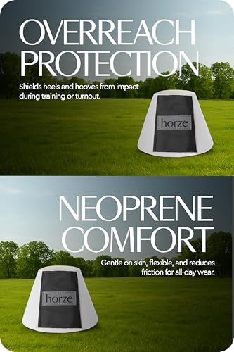 HORZE Pro Overreach Bell Boots for Horses, Neoprene Pair Horse Bell Boots