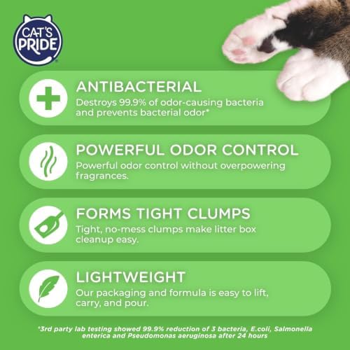 Cat's Pride Antibacterial Litter, Odor-Eliminating Scented 18lb