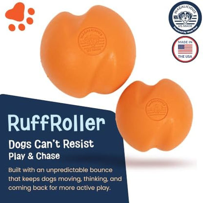 RuffRoller – Fetch Toy - Floating Dog Ball - Small - Nectar