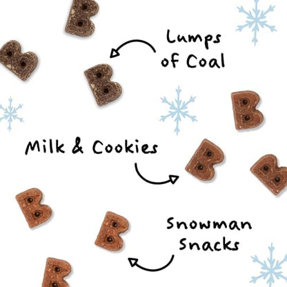 Bocce’s Bakery Holiday Soft & Chewy Bundle Dog Treats, All-Natural Wheat-Free Christmas Dog Treats, 6 oz (Pack of 3)
