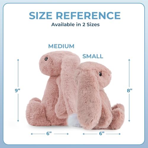 Best Pet Supplies Bunny Buddy Squeaky Plush Dog Toy - Mauve, Small
