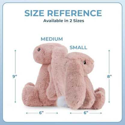 Best Pet Supplies Bunny Buddy Squeaky Plush Dog Toy - Mauve, Small