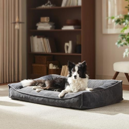 FURTIME Orthopedic Dog Bed Medium Size Dog, Extra Washable Dog Couch 35"
