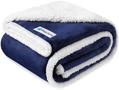 PetAmi Waterproof Dog Blanket for Small Dog Puppy Cat, 29x40, Blue