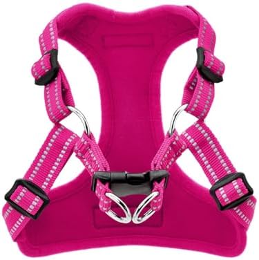 Voyager Step-in Flex Adjustable Dog Harness - Fuchsia, Large