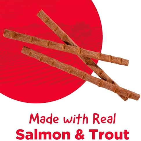 Country Kitchen, Salmon & Trout Tender Cat Meaty Sticks, 0.88 oz, 5 Ct