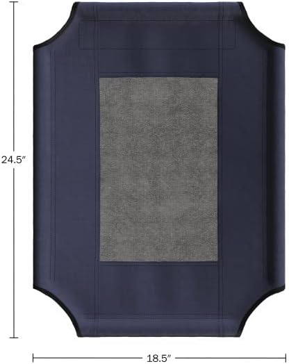 PETMAKER Elevated Dog Bed Cover - 24.5x18.5-Inch Replacement Pet Bed Cover with Mesh Panel - for Indoor/Outdoor Use - Dog Cot Not Included (Blue)