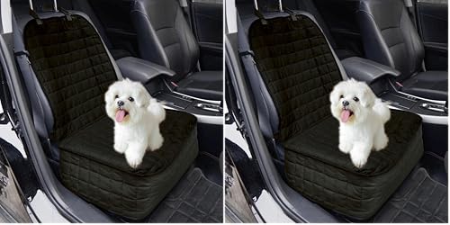 Elegant Comfort Premium Pet Car Seat Cover for Front Seat, Luxury Microfiber Car Seat Protector, Heavy Duty and Durable, Non-Slip and Waterproof Car Seat Cover for Trucks, Cars, and SUVs, Black