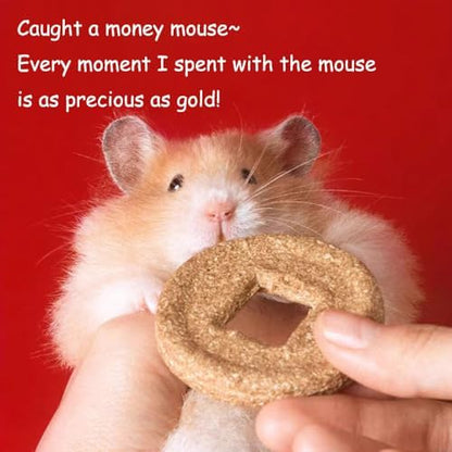 Unique-Shaped Hamster Toys Guinea Pig Toys, Timothy Hay for Pet Rabbits, Guinea Pigs, and Chinchillas Golden
