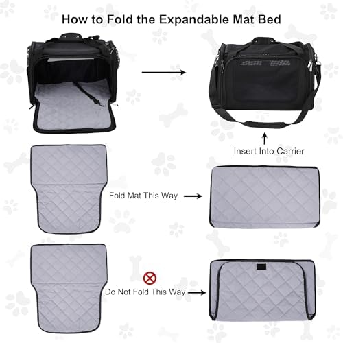 EliteField Deluxe Soft Pet Carrier for Cats and Dogs (3-Year Warranty)