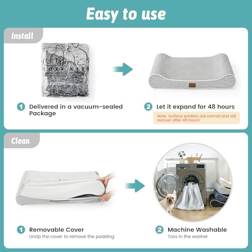 COZY KISS Orthopedic Dog Bed, for Small Dogs up to 35 lbs, 30x20x5in