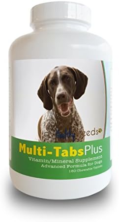 Healthy Breeds German Shorthaired Pointer Multi-Tabs Plus Chewable Tablets 180 Count