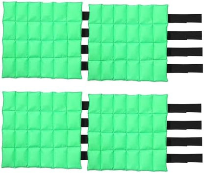 Ice Boots for Horses, Horse Ice Boots, Black & Green, 4 Pack