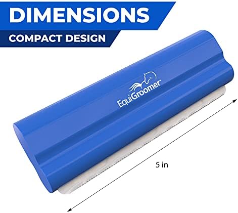EquiGroomer 5-Inch Undercoat Deshedding Brush for Dogs & Cats, Blue