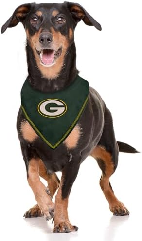 Pets First NFL Green Bay Packers TIE Bandana, Large/X-Large. Dog Bandana Scarf Bib for Pet Cat Dog. The Ultimate Game-Day, Party Bandana