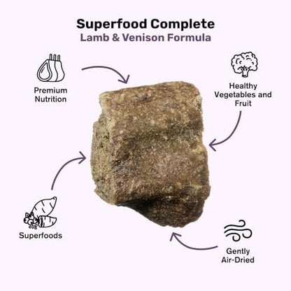 BADLANDS RANCH Air-Dried Lamb & Venison Dog Food, 87% Meat, 64 oz