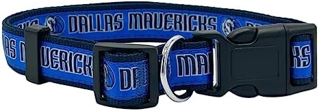 Pets First NBA PET Collar DALLAS MAVERICKS Dog Collar, Size Large Basketball Team Collar for Dogs & Cats. A Shiny & Colorful Dog & Cat Collar Licensed by the NBA
