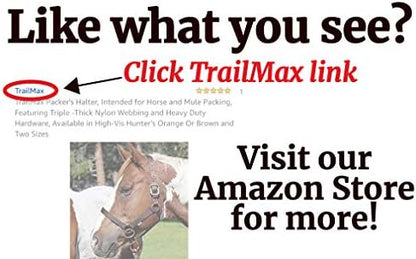 Outfitters Supply Classic Canvas & Leather Horse or Mule Feedbag, Handmade in Montana USA Leather, Adjustable Strap, Solid Leather Bottom with Leather Side Ventilation