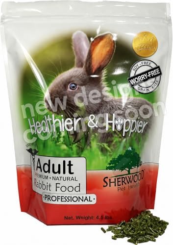 Sherwood Pet Health Adult Rabbit Food Professional (Alfalfa) 4.5 lbs, Grain and Soy-Free for Better Digestion