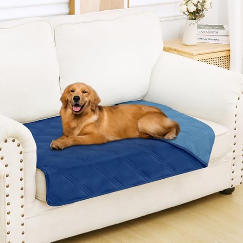 Smiry Waterproof Dog Bed Cover, Reversible Pet Blanket for Sofa Couch