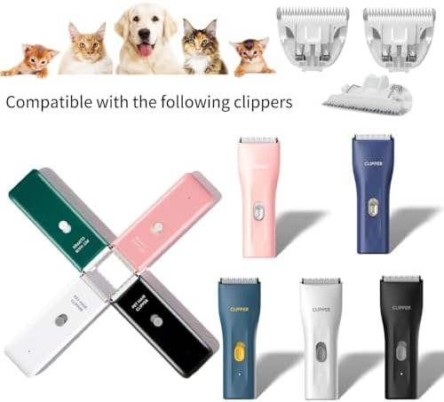 6 Pack Ceramic Blades Replacement for Dog Grooming Clippers