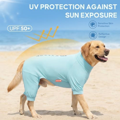 KYEESE UPF50+ Dog Sun Shirt for Large Dogs Cooling Onesie for UV Protection