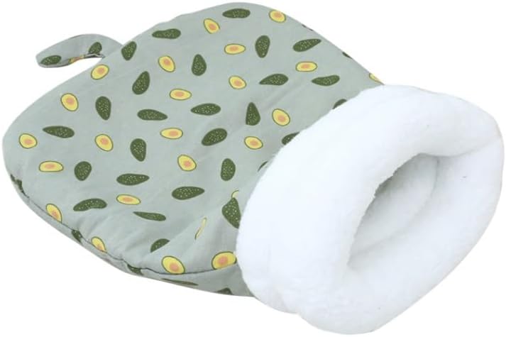 Soft & Safe Cat Tunnel Sleep Bag Bed Cozy Hideway for Kitty's Comfort (Green, Large)