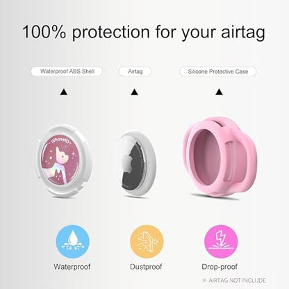 Waterproof AirTag Holder for Dog Collar, Soft Slide-On Dog AirTag Holder