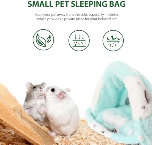 Hemobllo Guinea Pig Bed House Warm Pet Sleeping Bag Fleece Hamster House for Rats Hedgehogs Chinchillas Rabbits Small Pet Cage .84 X 12.59 X 6.29 in 1 Pack