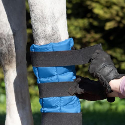 Harrison Howard Ice Boot for Horse Cool Gel Pack Leg Wrap for Treating Full Leg, Knee, Hock Injuries Reusable Ice Cooling Therapy