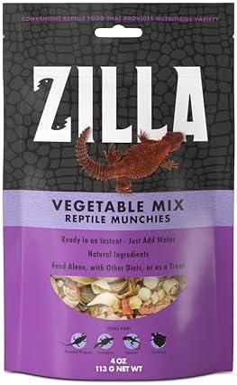 Zilla Reptile Munchies Vegetable Mix Reptile Food, 4 Oz.