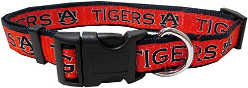 Pets First Collegiate PET Collar OLD VERSION Auburn Tigers Dog Collar, Size Small. Best Sports Team Collar for Dogs & Cats. A Shiny & Colorful Dog & Cat Collar Licensed by The NCAA