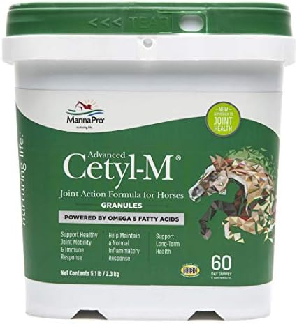Manna Pro Cetyl-M Horse Joint Supplement with Omega-5, 5.1 lb
