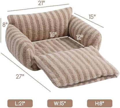Hollypet Cat Bed Small Dog Orthopedic Couch Beds for Pets up to 13 lbs