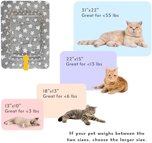 2 Pack Cat Blanket for Indoor Cats, Ultra Soft & Warm Calming Bed