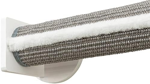 Trixie Cat Wall Furniture Set 5 - Cat Wall Corner Scratcher, Climbing Shelves - 2 Sisal Rope Scratching Posts - Elevated Shelf - Gray/White