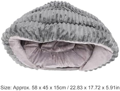 Buachois Cat Cave Bed Self Warming Semi Closed Soft Washable Pet Nest