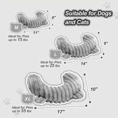 Dog Calming Pillow,Soft and Neck-Friendly,Washable Pet Neck Pillows,17"x10"