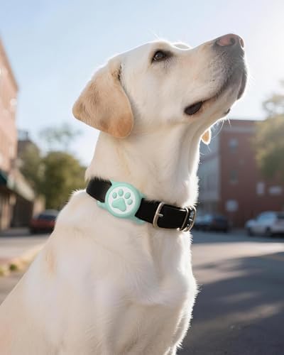 IP68 Waterproof Dog AirTag Holder for Dog Collar, Soft, Stretchy Silicone