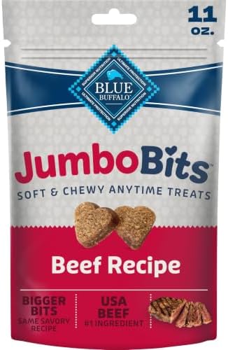 Blue Buffalo Jumbo Bits Beef Dog Treats, 11 oz