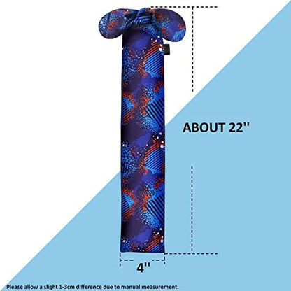 Harrison Howard Stretchy Tail Bag Breathable Horse Tail Guard Slip on Design Protect Horse Tail 2 Strand Closure Straps Keep Tail Clean & Protected 22" L Length Makes Grooming Easy-Chic Blue