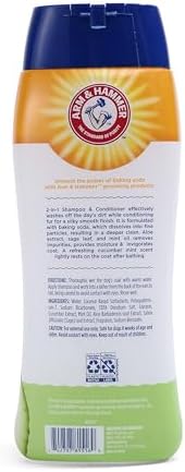 Arm & Hammer 2-in-1 Dog Shampoo and Conditioner, Cucumber Mint, 20 Oz, 2-Pk