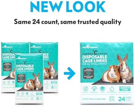 Paw Inspired Disposable Cage Liners, 28x17 Inch (C&C 2x1), 24 Count