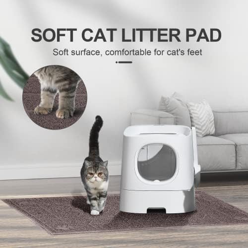Cat Litter Box Mat, 47" x 35" Large Waterproof Litter Trapping Mat