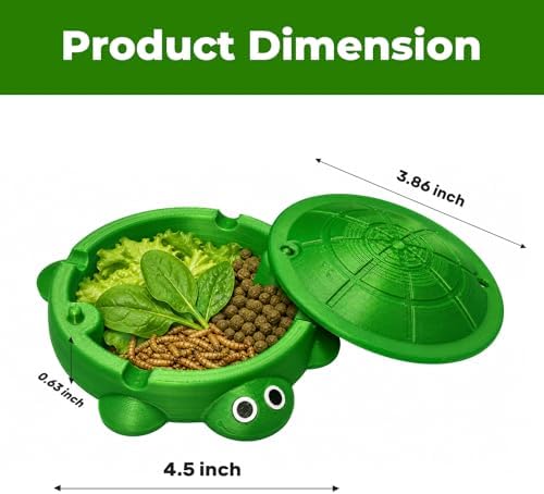 Bearded Dragon Dig Box & Tank Accessory, Turtle Small Reptile Food Dish