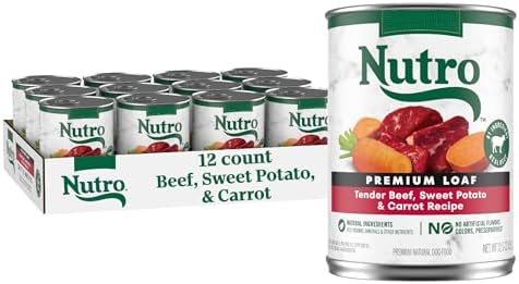 Nutro Natural Choice Premium Loaf Wet Dog Food, Beef, 12.5 oz, 12 Pack