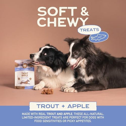 Smart Cookie Healthy Soft Dog Treats - Trout & Apple - Grain Free Limited Ingredient Training Treats for Dogs with Sensitive Stomach & Allergies, Natural Novel Protein, Made in the USA (5oz.)